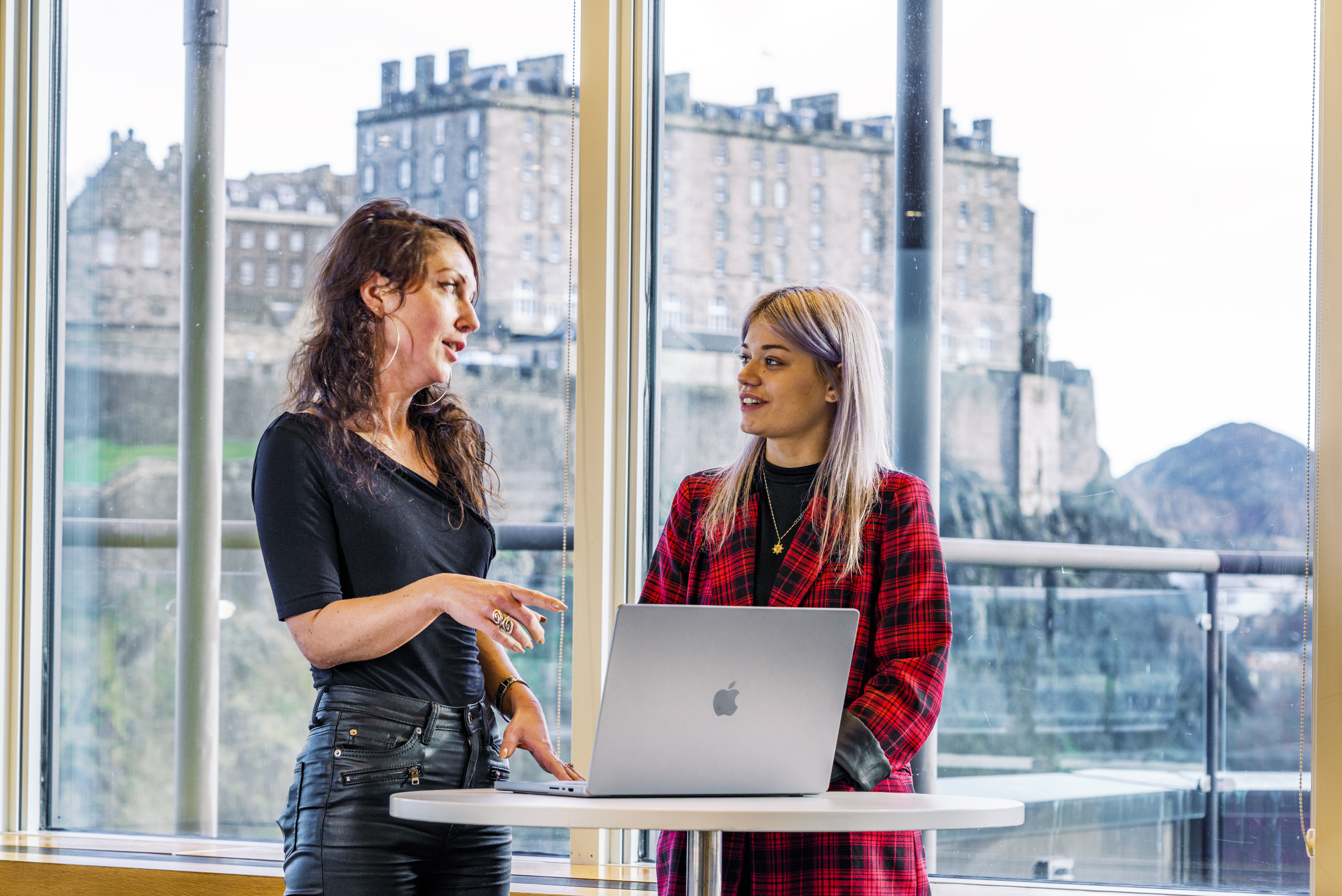 Colleagues At A Laptop